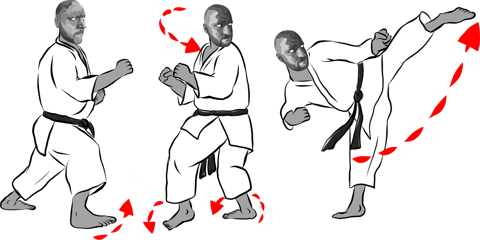 Ushiro Mawashi geri (Reverse spinning roundhouse kick)